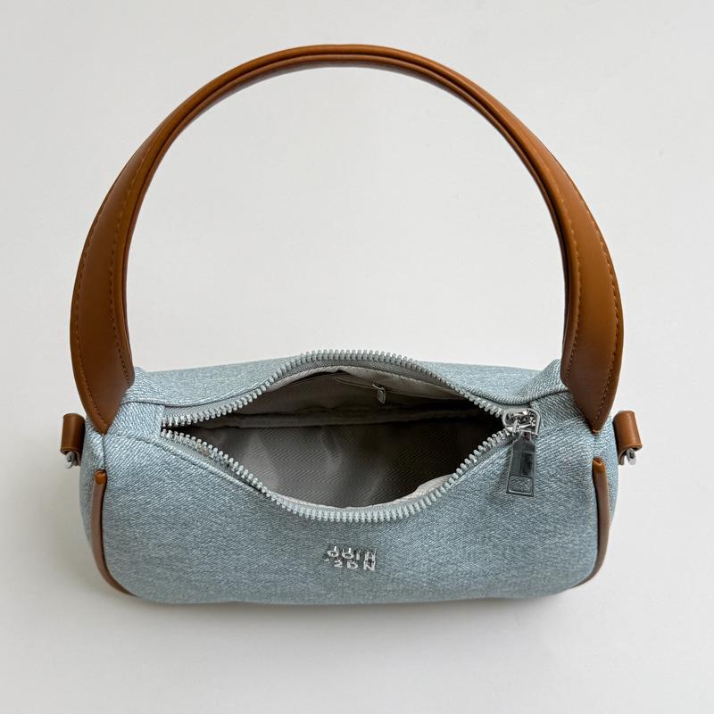 Chic Color Block Underarm Bag: Personalized Single Shoulder & Crossbody Handbag for Casual Wear