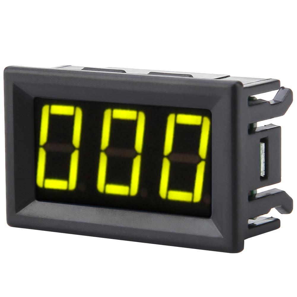 3 Digits LED Digital Ammeter Ampere Meter Current Meter Panel Micro Adjustment DC0‑1A