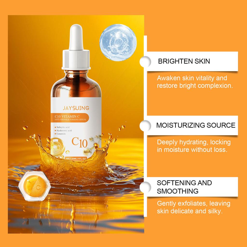 Jaysuing C10 Facial Care Essence Hydrating Moisturizing Brightening And Firming Serum 30ml