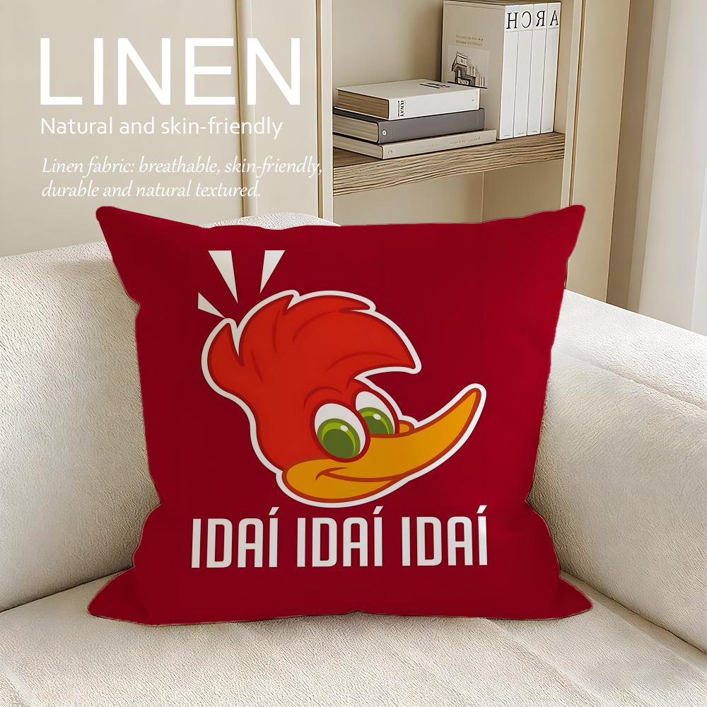 Cartoon Woody Woodpecker Cushion Cover Pillowcase Set Pcs x x Breathable Washable Sofa Cushion Cover