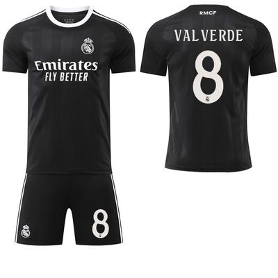 2025-26 Real Madrid Black Training/keeper Jersey #9 Mbappé #7 Vinícius Football Jerseys