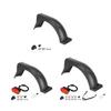 Electric Scooter Rear Mudguard With Taillight Waterproof Scooter Tire Wheel Widened Mud Guard for Scooter Accessories