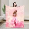 Megan Moroney Singer Cloud 9 Album Comfortable Blanket Pattern Throw Blanket Living Room Flannel Bedspread Sofa Bed Cover