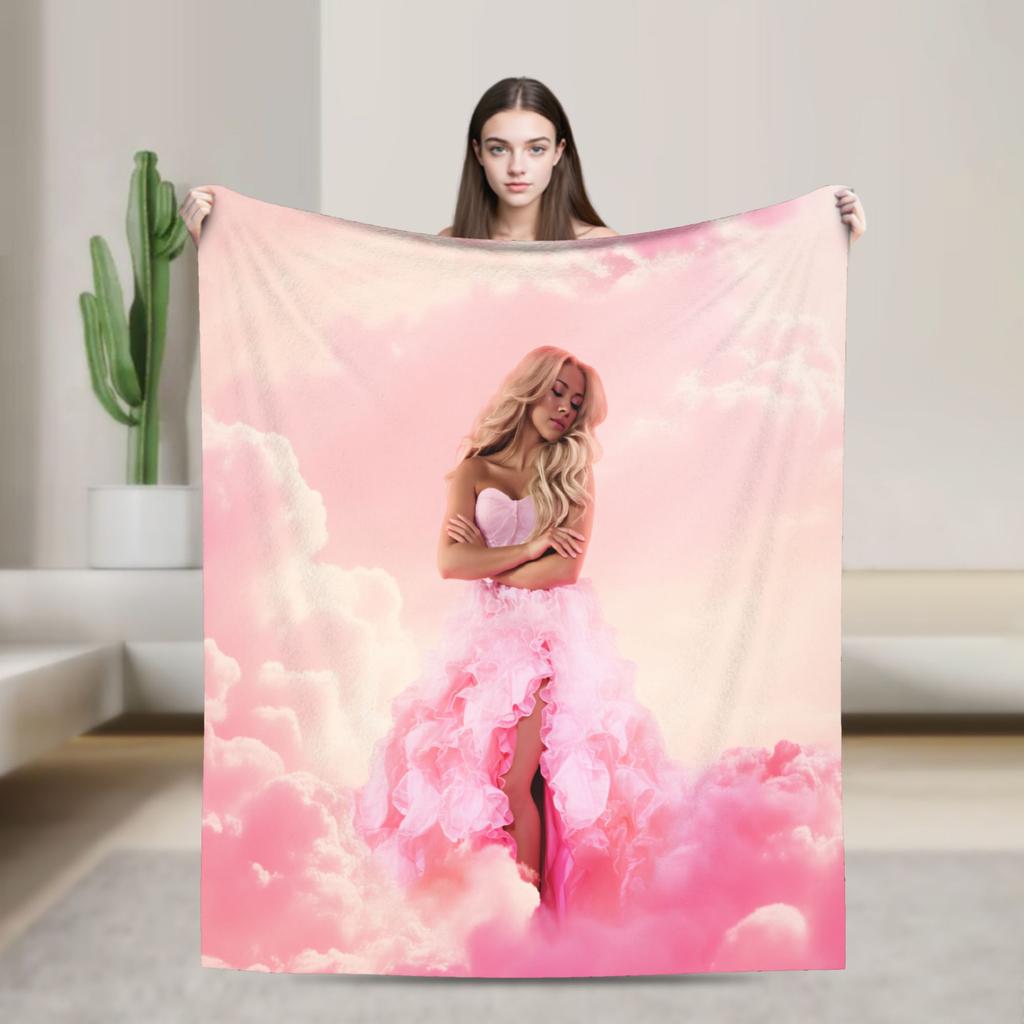Megan Moroney Singer Cloud 9 Album Comfortable Blanket Pattern Throw Blanket Living Room Flannel Bedspread Sofa Bed Cover