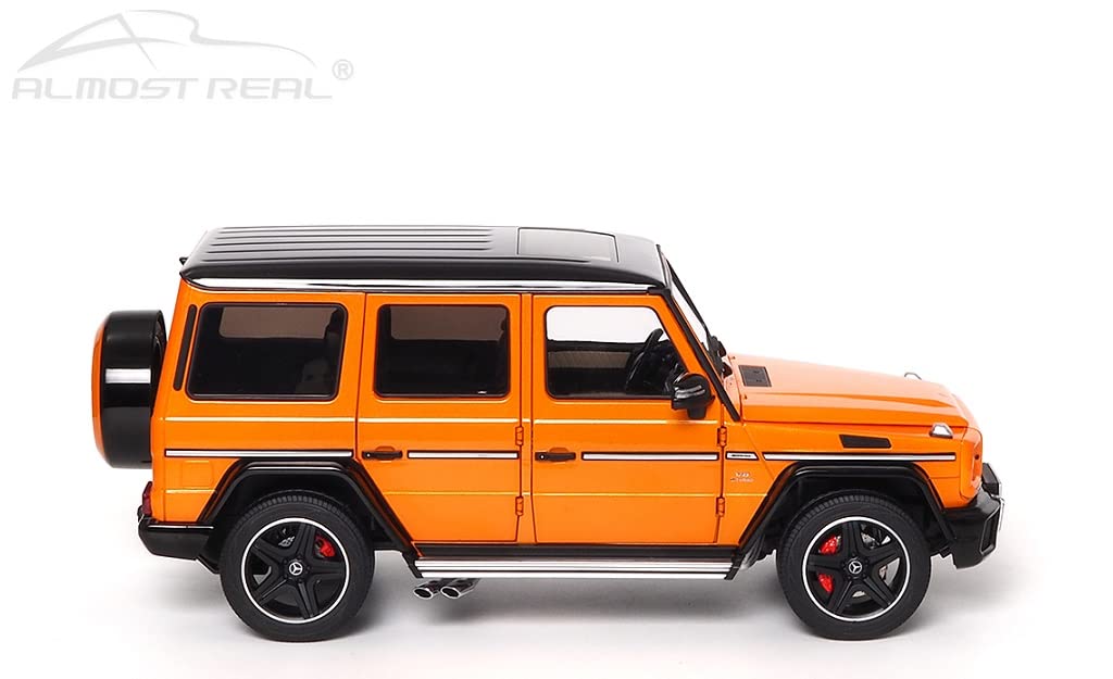 G 63 2017 Color Edition Sunset Beam Orange Scale Finished Product Minicar 820608 [Almost Real] Mercedes-AMG (W463) - - 1/18 Die-cast