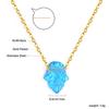 Opal Hamsa Hand Necklace Je Jewelry for Women Gold Color Stainless Steel Choker Chain Pendant Jewelry Wholesale
