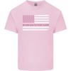 Breast Cancer Awareness USA Flag Unisexs Light Cotton TShirt