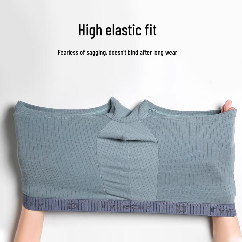 Langsha Men's 7A Antibacterial Cotton Boxer Briefs