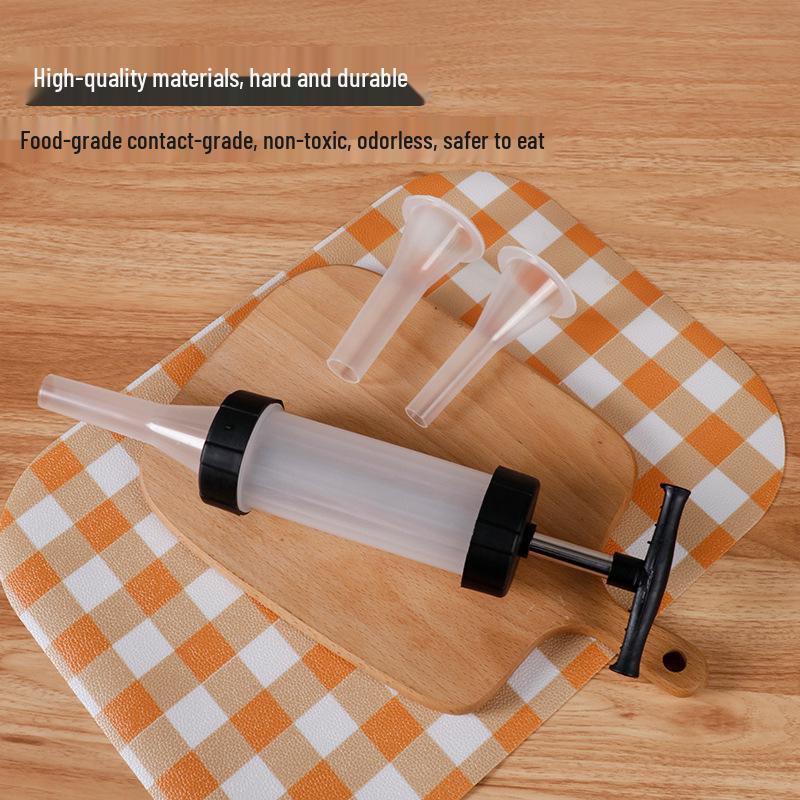 Manual Sausage Stuffer Set: Push-Type Salami & Meat Tool for Home Use - Hot Sale