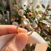 Sweet Bird Opening Ring Rhinestone Finger Ring Personality Magpie Bird Ring  Girls