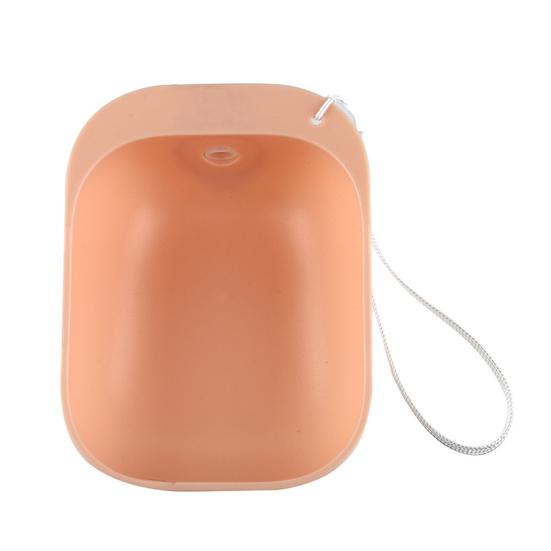 

Крышка-миска для питья из бутылки Портативная миска для воды для собак Кошачья поилка с ремешком Подходит для большинства пластиковых бутылок для походов и прогулок на природе розовый