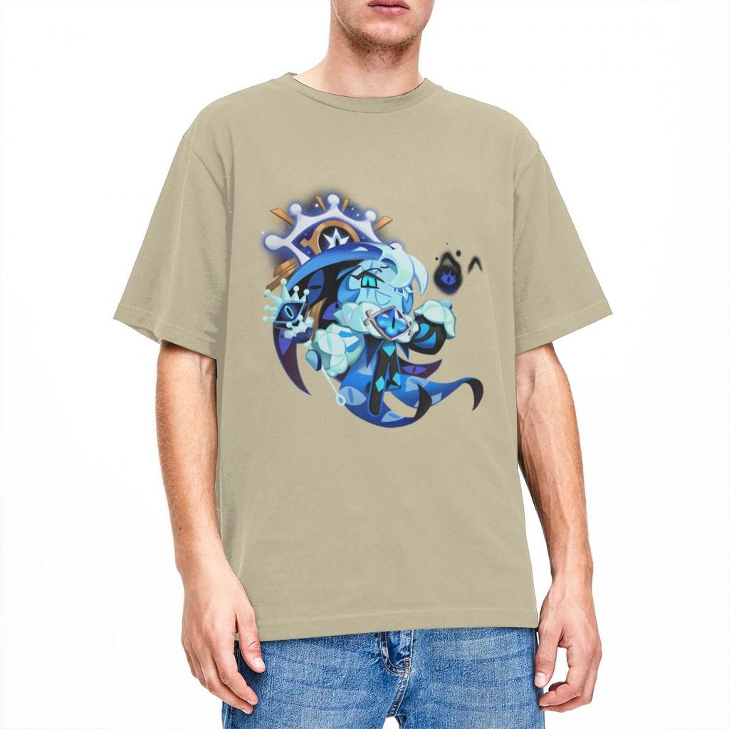 Shadow Milk Cookie Run Kingdom Men Women T Shirt Cute Cartoon Anime Tee Shirt Short Sleeve TShirt 100 Cotton Adult Clothes