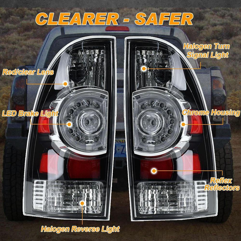 LED Rear Brake Lamp for Toyota Tacoma Pickup 2005-2015, Car Turn Signal Light, Warning Lights, #8156004160, #8155004150