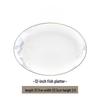 Wuhe Jingdezhen Qin Yun 12-inch Round Ceramic Fish Plate