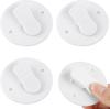 Windproof Self-Adhesive Shower Curtain Wall Clips with No-Trace Splash Guard