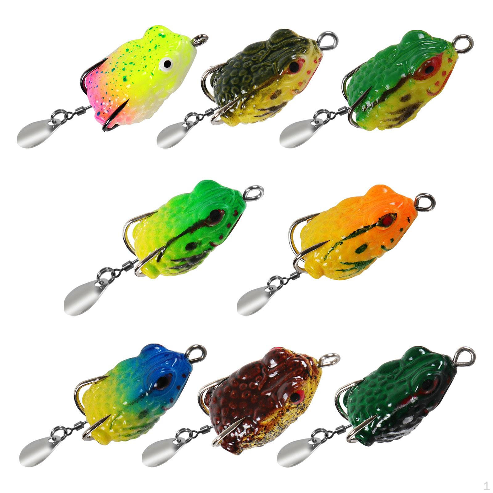 

7 шт. Лягушачья приманка Привлекательные имитирующие плавающие приманки для щуки, пресноводной змееголовы