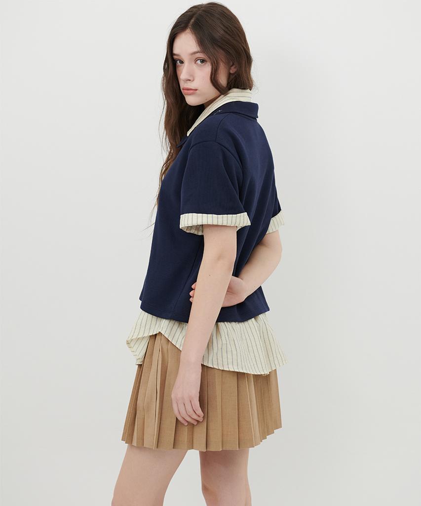 Eoboneoseu Logo Pique Polo Shirt [Navy]