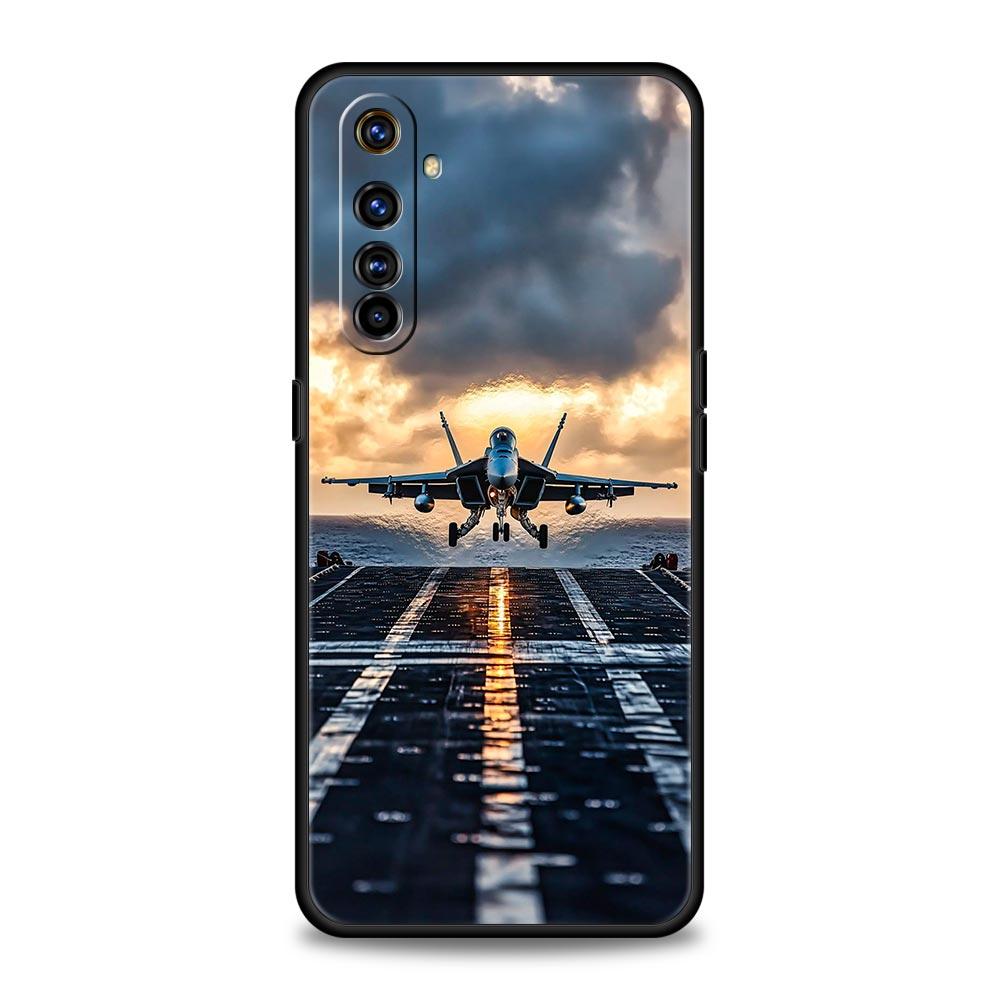 Aircraft Airplane Cool Phone Case For Realme 12 11 10 9 8 5G 7 6 GT5 GT3 GT2 Pro Plus C21 C11 C25 C35 For GT Neo 2 3 3T 5 Cover