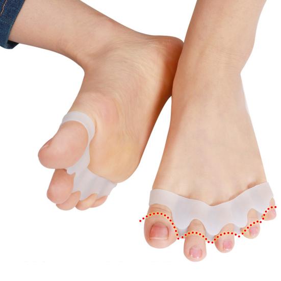 1 Pair Toe Separators for Overlapping Toes Daytime Bunion Corrector for Hallux Valgus Relief Soft SEBS Spacer for Walking Daily