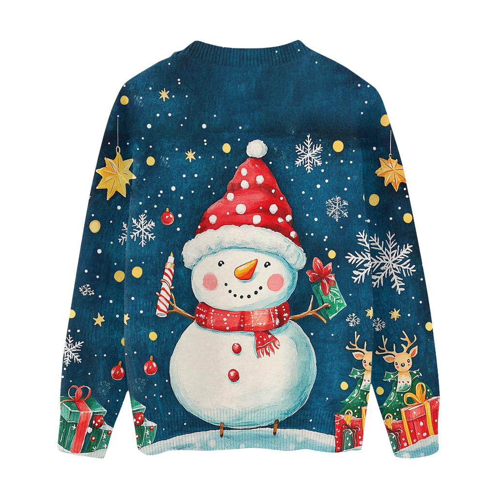 Christmas Day Sweatshirts For Children Boys And Girls Knit Sweater Cute Shirt Fall Crewneck Pullover Tops