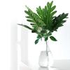 Kunststoff Künstliche Gefälschte Laub Grün Gras Pflanze Blatt Home-Office Party Garten Decor