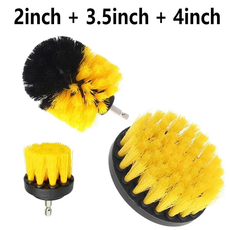 Drill Brush Attachment Set Power Scrubber Wash Cleaning Brushes Tool Kit with Extension for Clean Glass Windows Kitchen Toilet