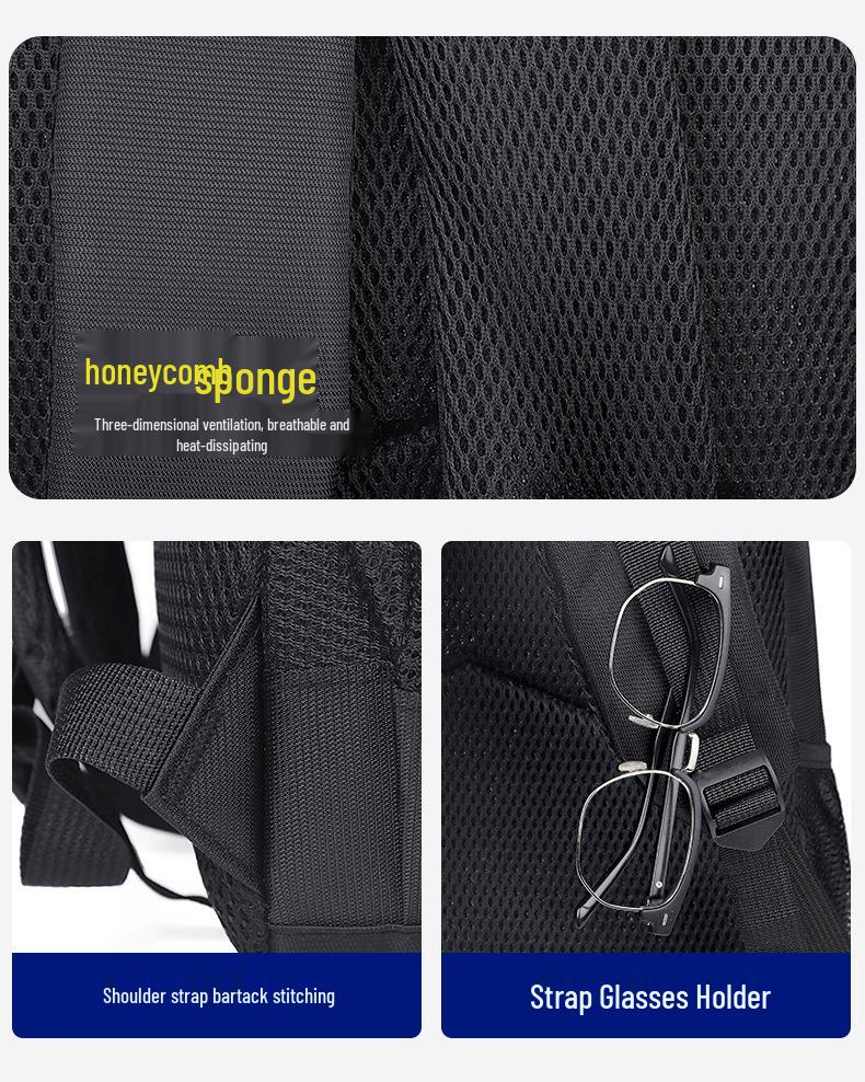 Cross-border Commuting Backpack: Large Capacity, Multifunctional, Water-resistant Laptop Bag for Students