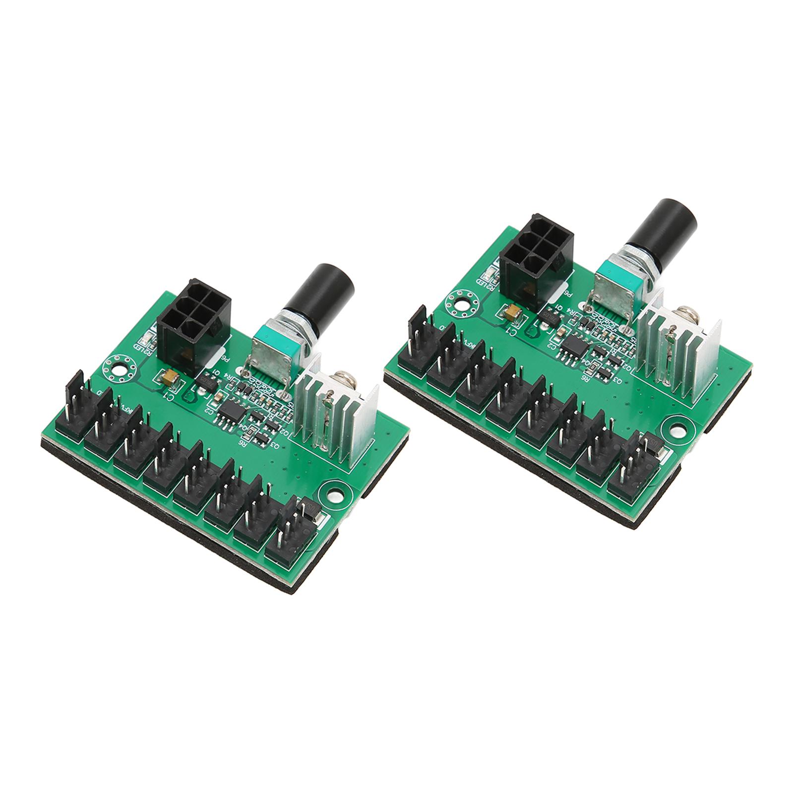 

2Pcs 4 Pin Fan Adapter 12V 2 Pin 3 Pin 4 Pin 8 Way 6Pin Power Supply Plug and Play Chassis Fan 8