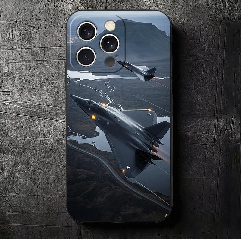 

Aircraft Helicopter Formation Soft Phone Case for iPhone 16 16E 17 Air 15 Pro Max 14 Plus 13 Mini 11 12 7 Black Cover Back Shell iPhone 17 Pro