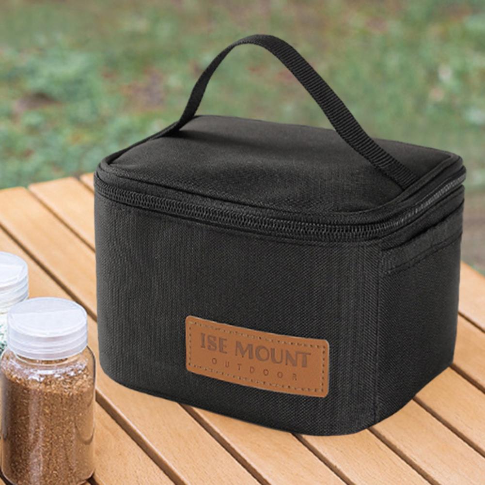 9Pcs Camping Spice Storage Bag Built-in Mesh/Side Pocket Separable Storage Bag 100ml Liquid/Filter Bottle with Funnels/Sticker