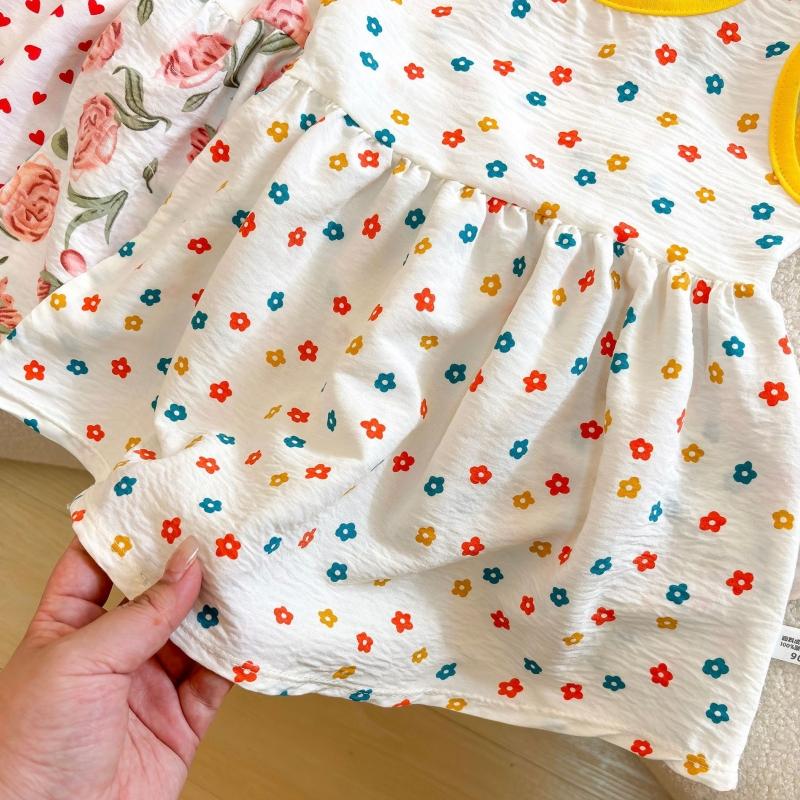 Fashion Printed Sleeveless Girls Dress Newborn Princess Dress Baby Girls Clothes Baby Girl Leisure Dress Baby Clothing