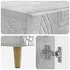 Shoe Cabinet DELFT 59.5 x 39.5 x 90 cm Engineered Wood Concrete Grey