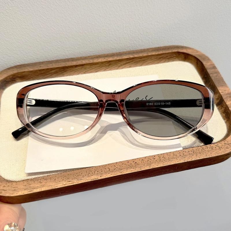 Small Frame Cat-Eye Photochromic Myopia Glasses Outdoor UV-Protective Goggles Anti-blue Light Turn Grey Minus Diopter Eyeglasses