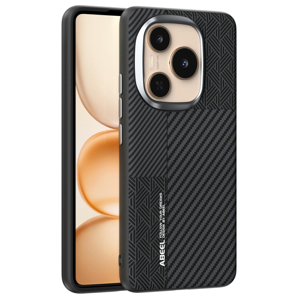ABEEL For Honor Power 5G Magnetic Case PC + TPU + Aluminum Alloy + PU Leather Slim Phone Back Cover