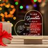 1PC Acrylic Luminous Ornament Photography Accessories, USB Base, Grandma Gift, I Love You Figurines