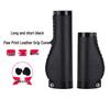 GEETHA Vintage Leather Ergonomic Bicycle Handlebar Grips