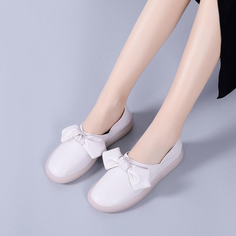 White White Shoes, Hospital Nurse Shoes, Female Hot Products, Butterfly One Step Shoes, Pregnant Women's Shoes, Anti Slip New Bean Shoes, Soft Bottom