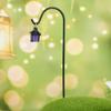 4pcs with Hooks Solar Luminous Lantern Mini Miniature Stake Lantern  Indoor Tabletop