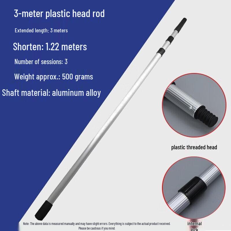 Aokewen 3-Meter 3-Section Aluminum Roller Extension Pole