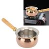 Stainless Steel Butter Warmer Small Saucepan Multifunction Butter Melting Pot Sauce Pan with Wooden 
