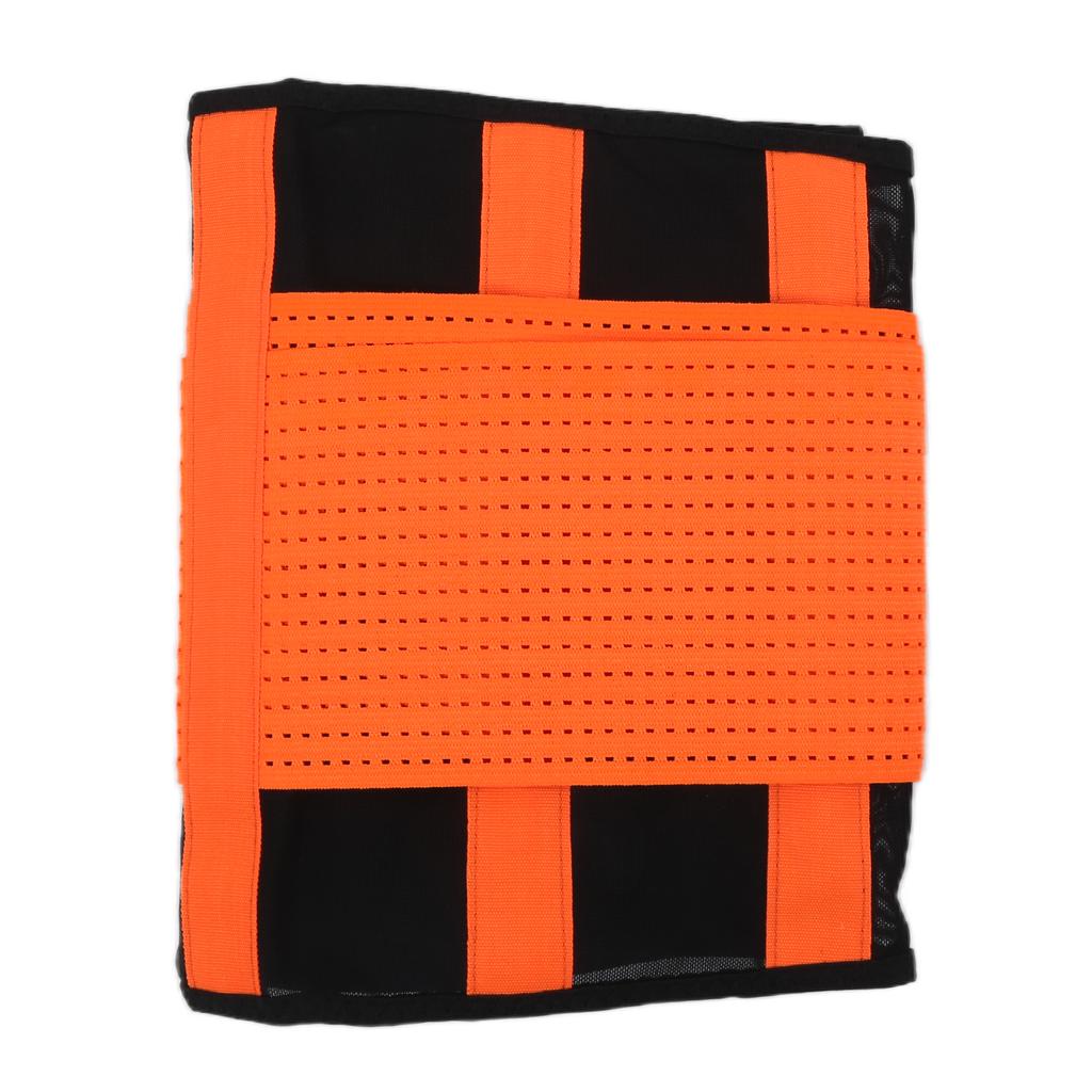 Ryggstøttebelte Justerbart og Pustende Ryggstøtte Lendeveltebelte M Størrelse Oransje