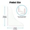 2PCS/SET Self- Adhesive Shower Splash Guard Acrylic Transparent Bathtub Water Guards Easy to Install Wash Basin Water Blocking