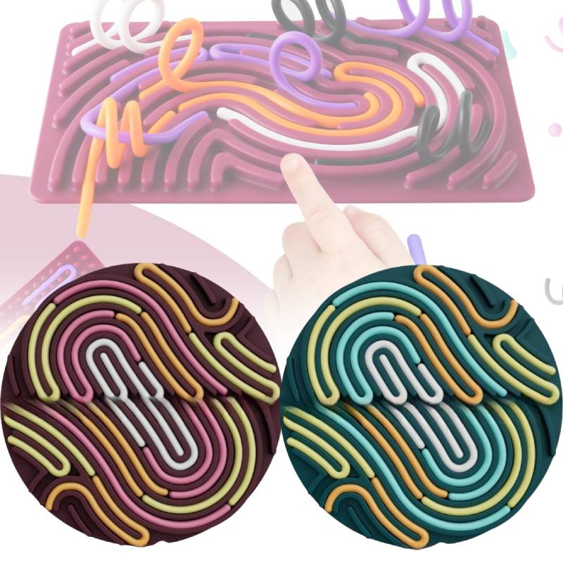 Sensory Board Activity Silicone Stress Relief Toy Kids Adults Educational Tool