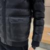 Men's Leather Coat Winter Down Jackets Baseball Parkas Men Coat Fashion Casual Fleece Thicken PU Jacket Biker Warm Leather Men