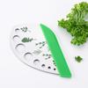 9 Holes Stainless Steel Kitchen Herb Leaf Stripping Tool Metal Herb Pealer for Kale Collard Greens Thyme Basil Rosemary Stripper