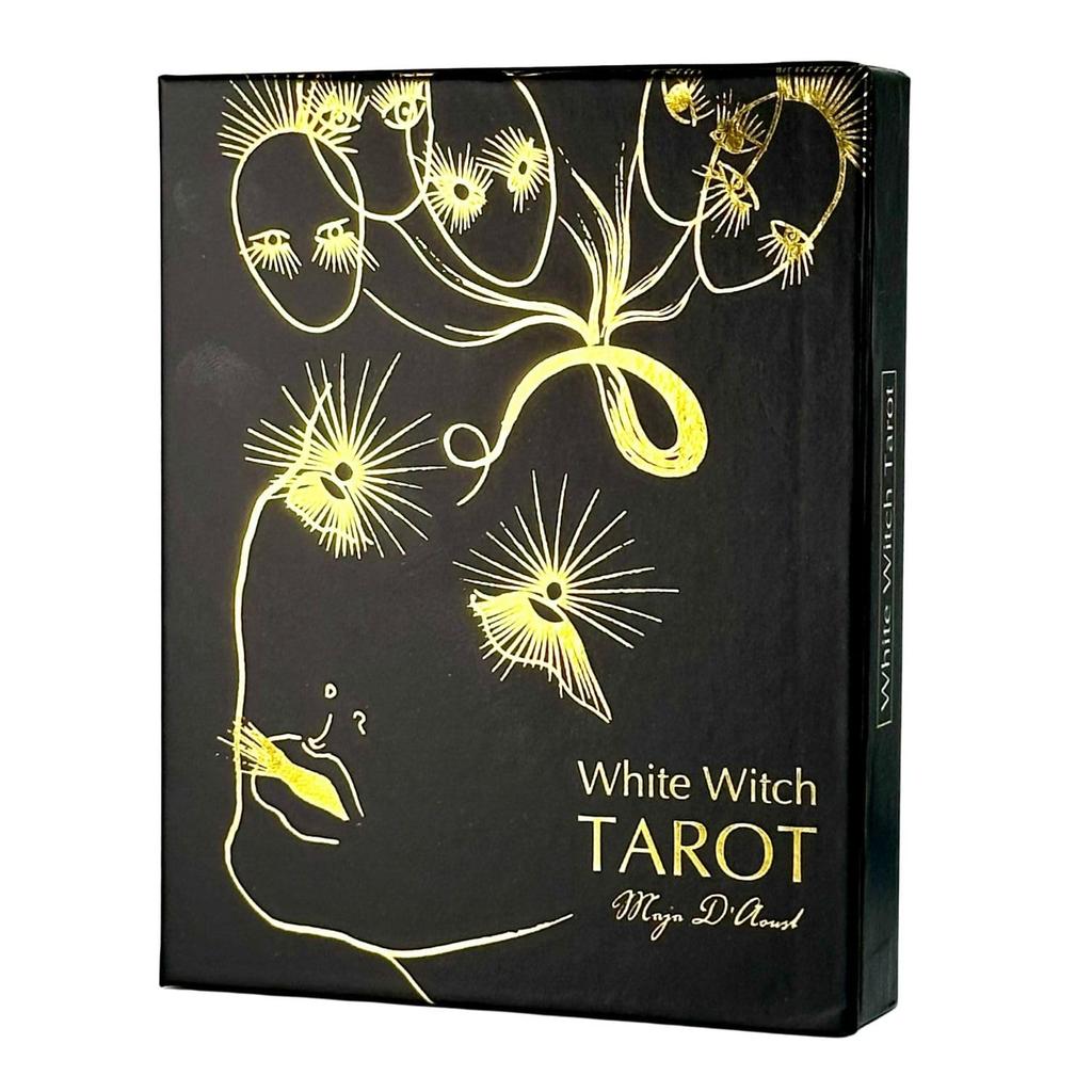 White Witch Major 22 Tarot with Japanese Authentic I.I.J Tarot, Arcana, Cards, Reading, Instructions,