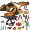 Simulation Dinosaur World Volcano Model Doll Volcano Scene Theme Static Tabletop Ornament Toy
