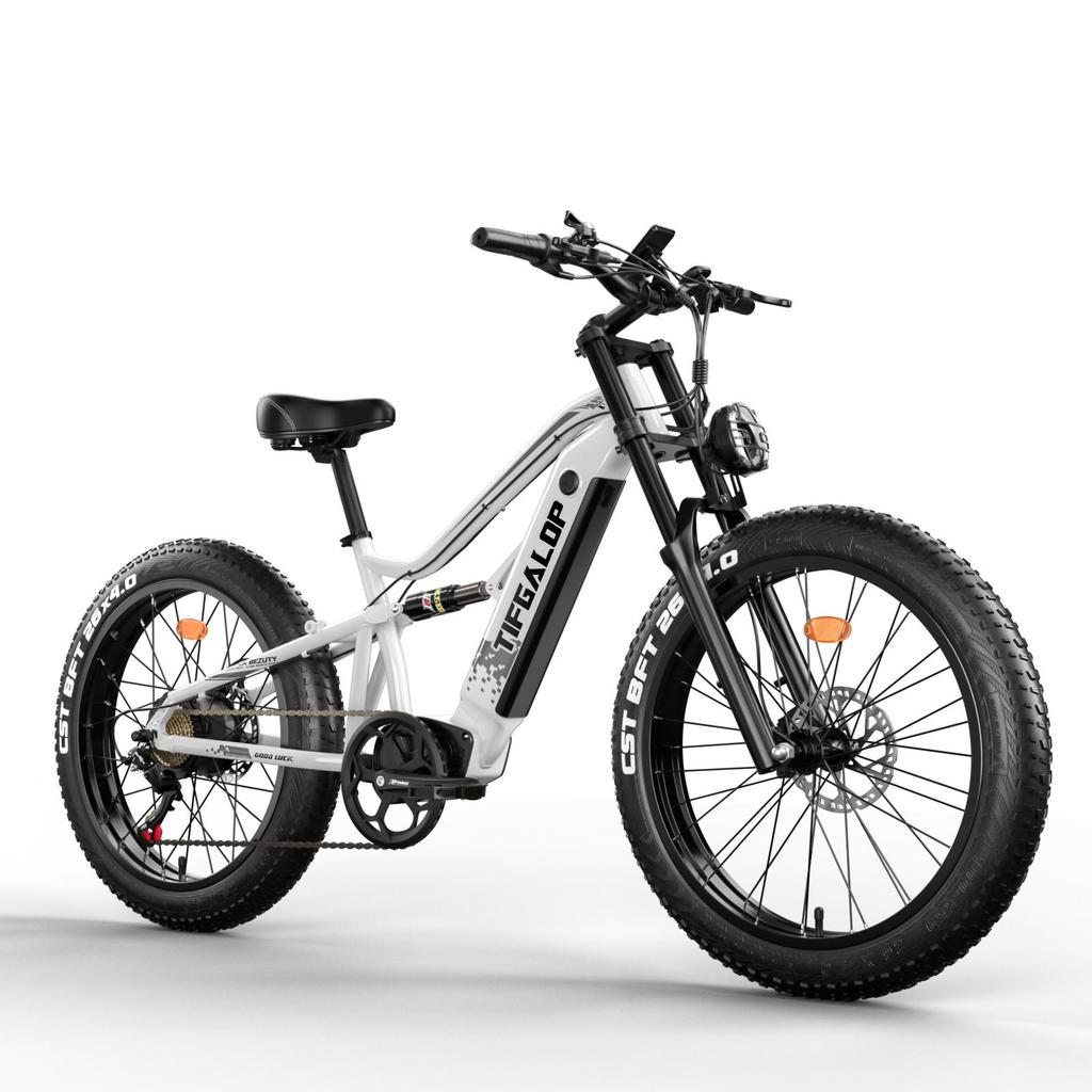 TIFGALOP ES7 750W E-Bike for Adults 52V 19Ah High-Capacity Battery 26" Fat Tires All-Terrain E-Bicycle l Motor  Commuting Mountain