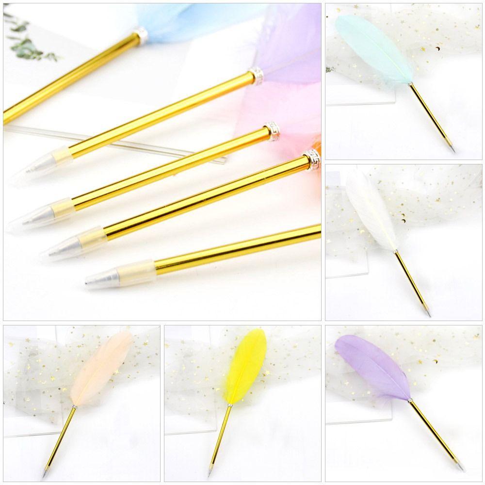 Szkolne artykuły biurowe Gładkie nowatorskie artykuły piśmiennicze Pióro z piórem Narzędzie do podpisywania Długopisy kulkowe