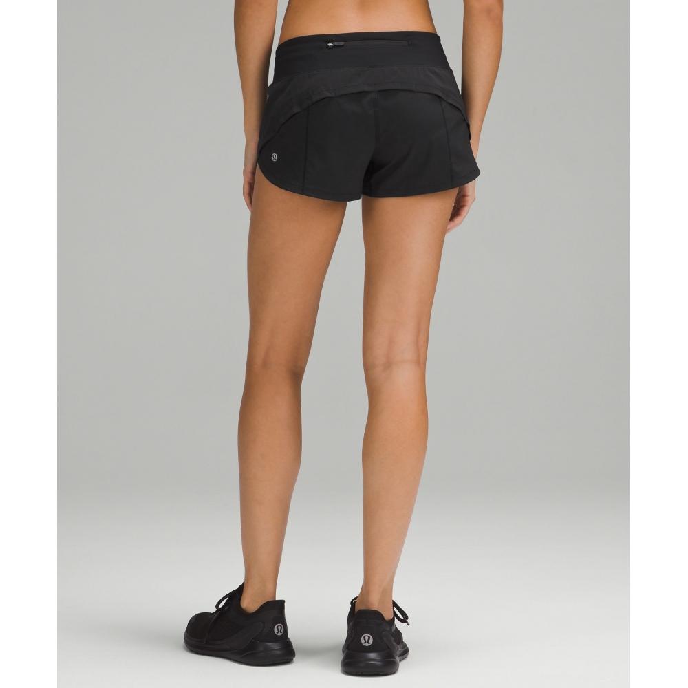 Lululemon Speed Up Low Rise Lined Short 2.5  Black